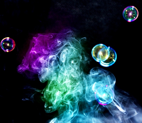 smoke (colored) bubble
